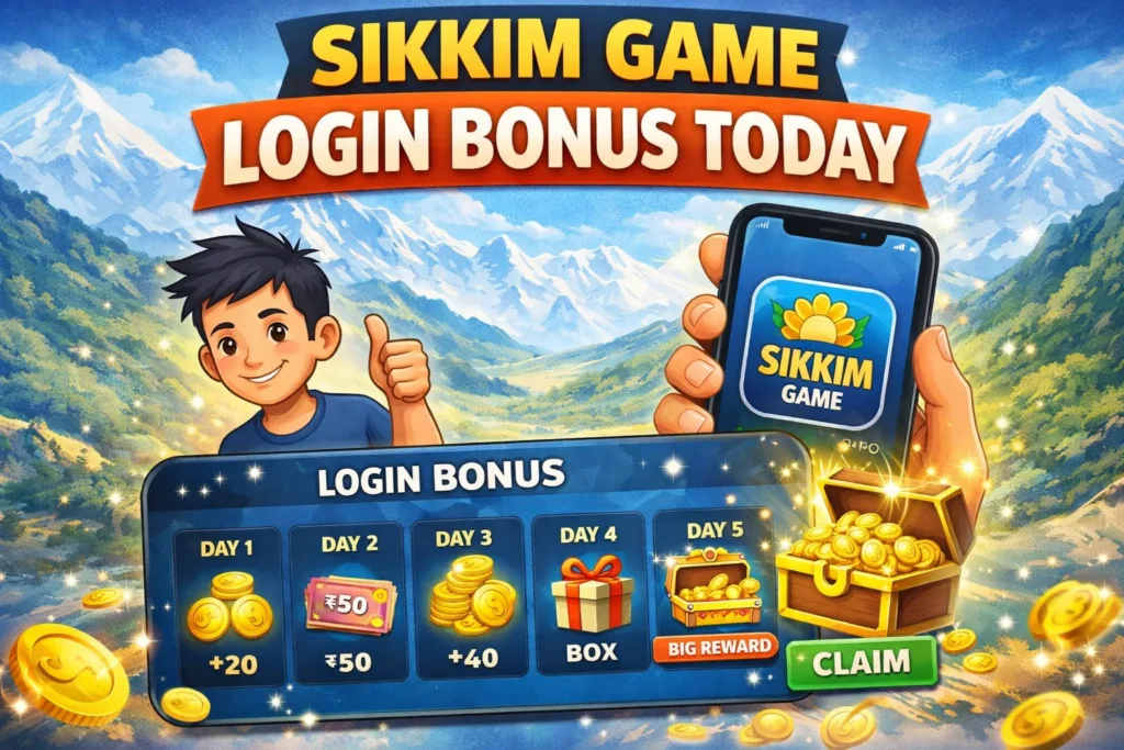 Sikkim Game Login Bonus Today